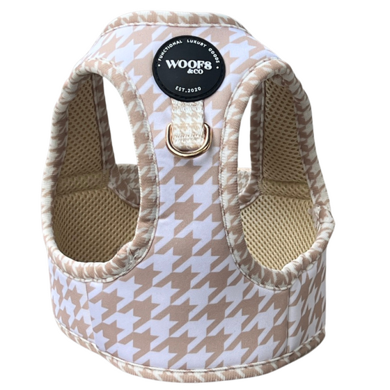 Step-In Harness - Houndstooth Beige- Step-In Hondentuigje