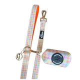 Poop Bag Holder - Houndstooth Blush - Honden Poepzakjeshouder