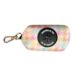 Poop Bag Holder - Houndstooth Blush - Honden Poepzakjeshouder