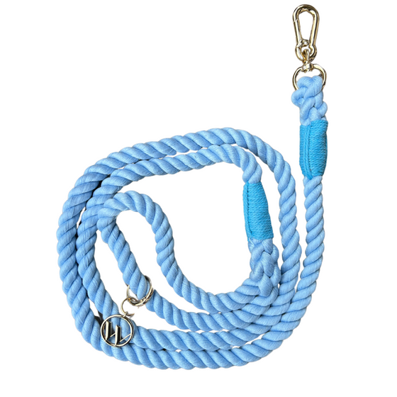 Woofs & Co Rope Leash - Touwlijn Blauw