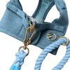 Denim Step In Harness and Rope Leash