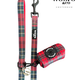 Poop Bag Holder - Tartan Red Woof Collection